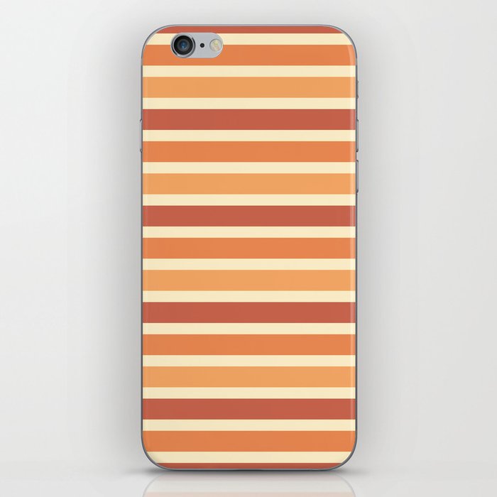 Thanksgiving Stripes Pattern 03 iPhone Skin