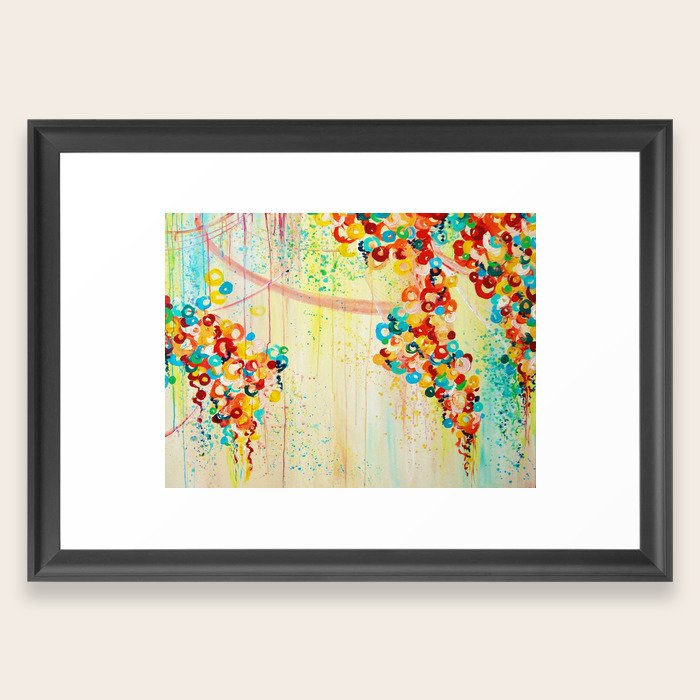 Summer In Bloom Beautiful Abstract Acrylic Painting Vibrant