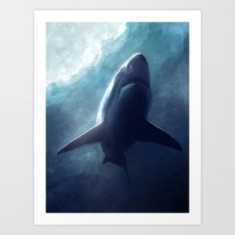 The Shark Art Print