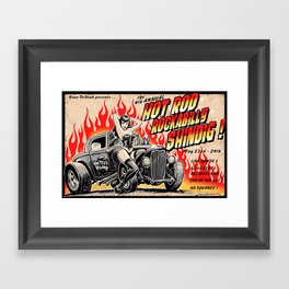 Hot Rod Rockabilly Shindig Framed Art Print