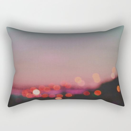 SUNSET ABSTRACT Rectangular Pillow