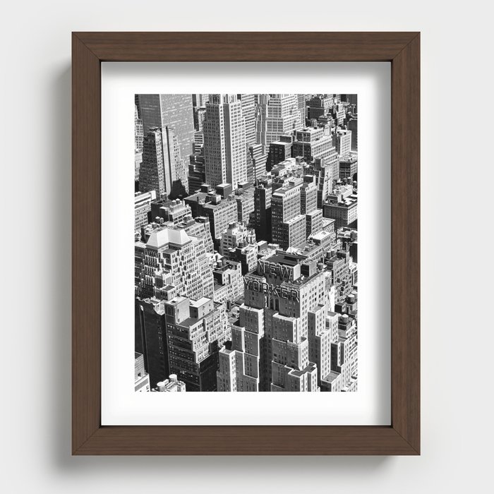 The New Yorker - Midtown Manhattan Recessed Framed Print