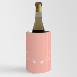 Leo Zodiac Constellation - Pink Rose Wine Chiller