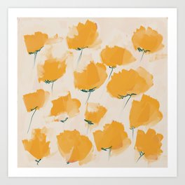 The Yellow Flowers Art Print
