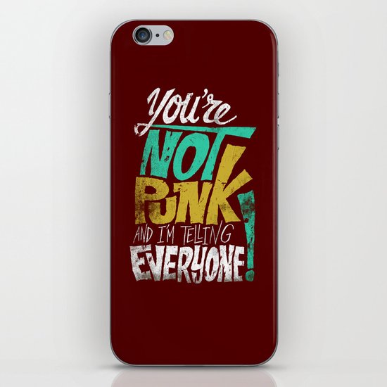 Not Punk iPhone Skin