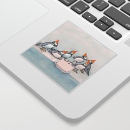 Puffin Party Sticker