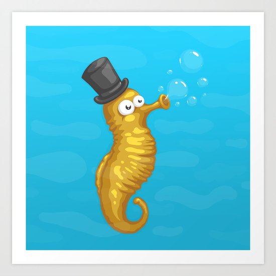 Seahorse Art Print
