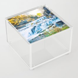 The Colorful Waterfall | Long Exposure Photography #2 Acrylic Box