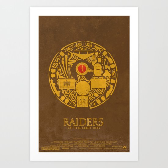 Raiders of the Lost Ark Poster Art Print