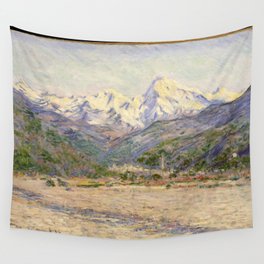 Claude Monet - The Valley of the Nervia (1884) Wall Tapestry