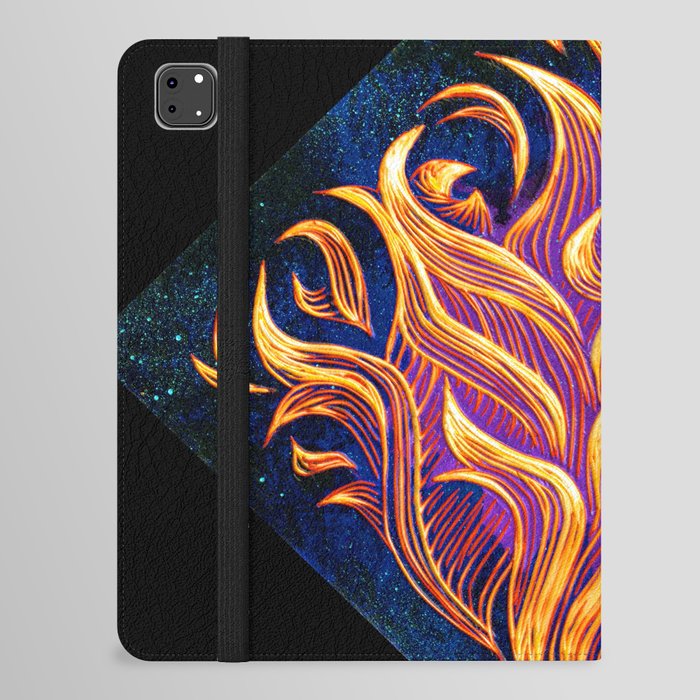 "Inflamed" (on Black) - By Brooke Duckart iPad Folio Case