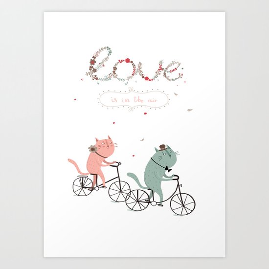 love is in the air Art Print