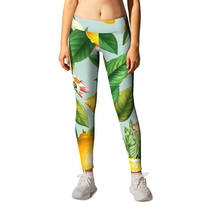 Fresh Summer Lemons Leggings