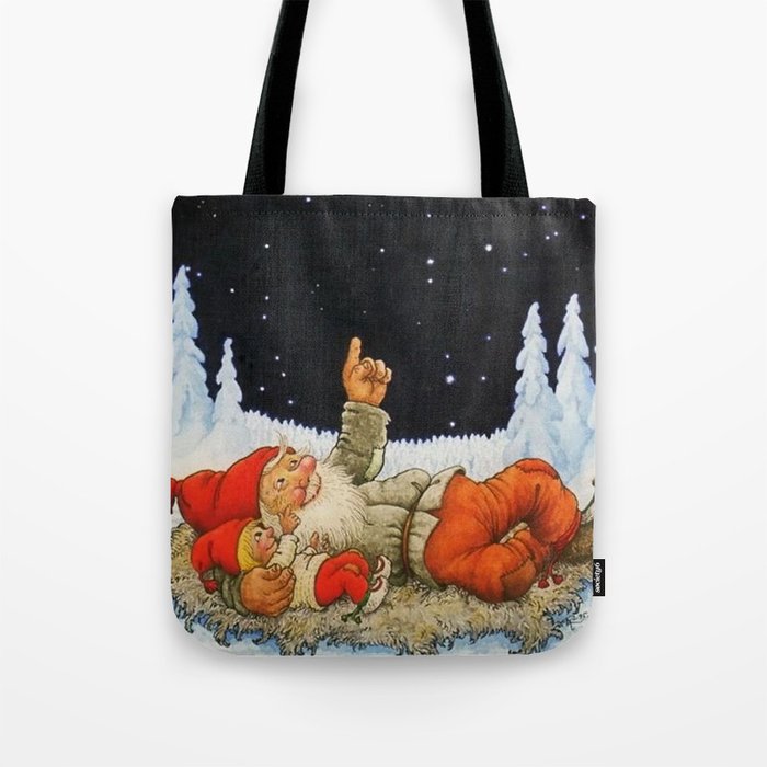 “Under the Stars” Gnomes by Jenny Nystrom Tote Bag