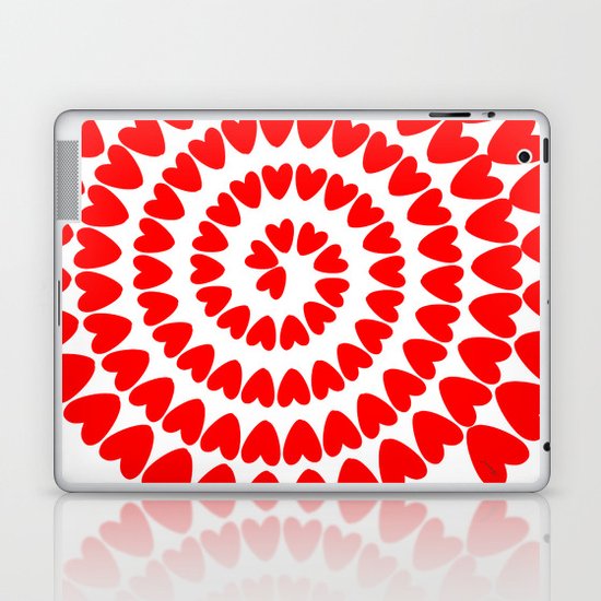 Patt2 RED HEARTS Laptop & iPad Skin