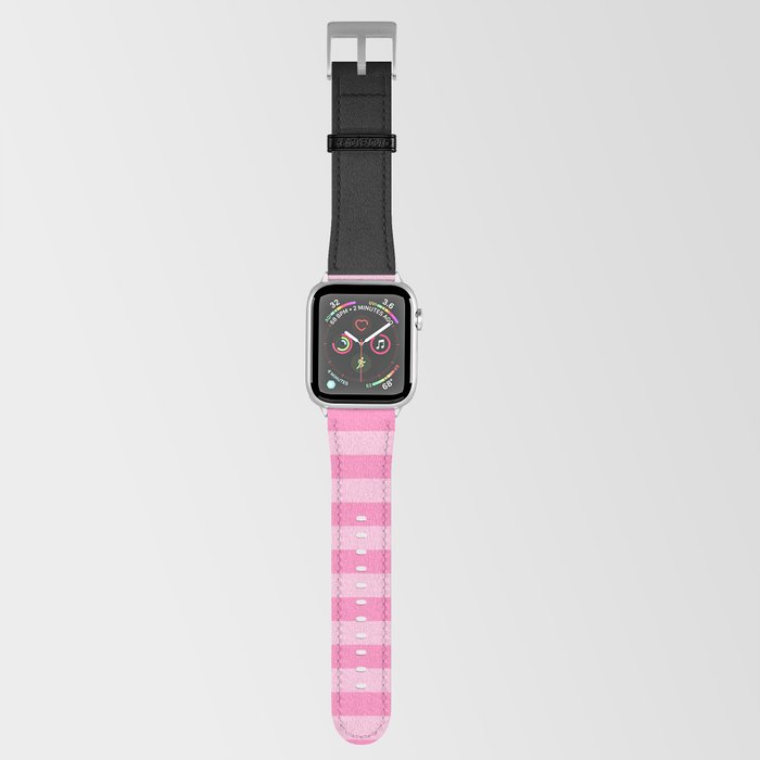 Black & Two-Toned Pink Stripes Apple Watch Band