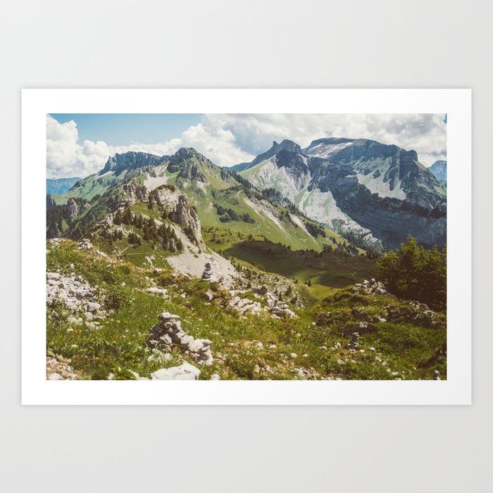 Swiss Alps Nature Landscape Art Print