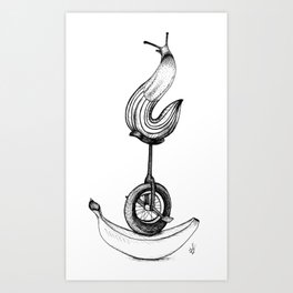 Banana Slug Art Print