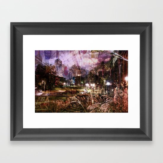 Double Exposure Art Framed Art Print