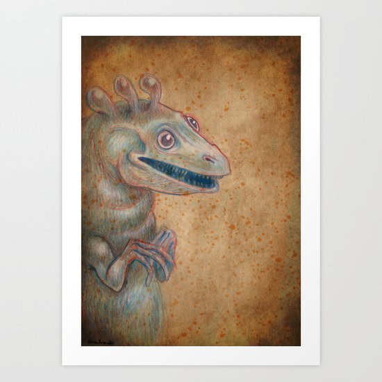 Medieval monster XVII Art Print