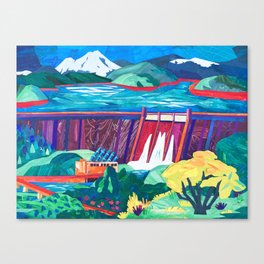 Shasta Dam Canvas Print