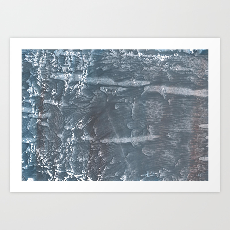Dark Abstract Painting Art Print By Genrus Society6