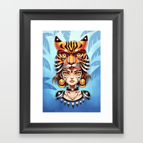 Tiger Tribe Framed Art Print