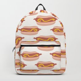 Cute vector hot dog in bun with mustard cartoon Backpack | Cuteillustration, Delicious, Doodle, Bread, Cafe, Design, Flatcolor, Cartoon, Graphicdesign, Cooking 