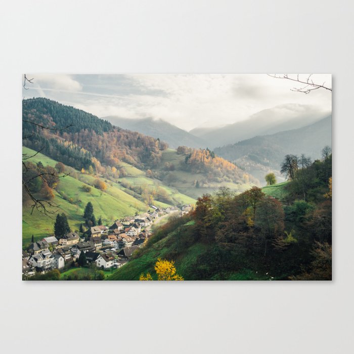 Schwarzwald Black Forest - Autumn Fall in Germany - Mountain Landscape Photography Canvas Print