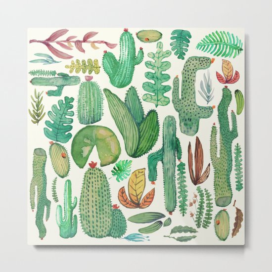 nature pattern collab. Metal Print