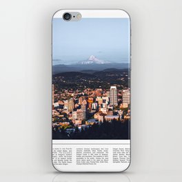Portland Skyline iPhone Skin