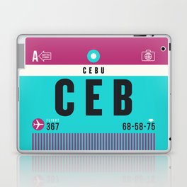 Luggage Tag A - CEB Cebu Philippines Laptop Skin