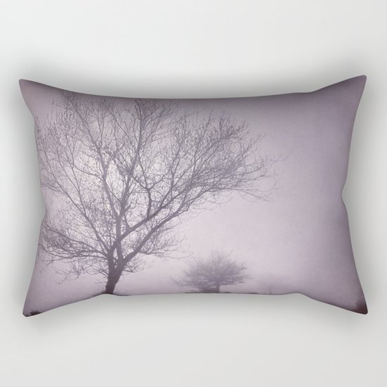 Three trees under the rain. Retro Rectangular Pillow