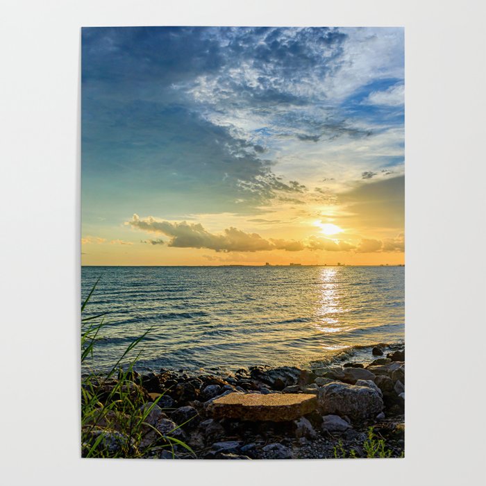 Gulf Coast Summer Sunset Poster