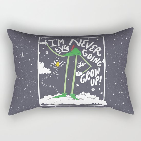 Peter Pan: Never Going to Grow Up! Rectangular Pillow