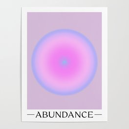 Abundance Lilac Gradient Wall Print Poster