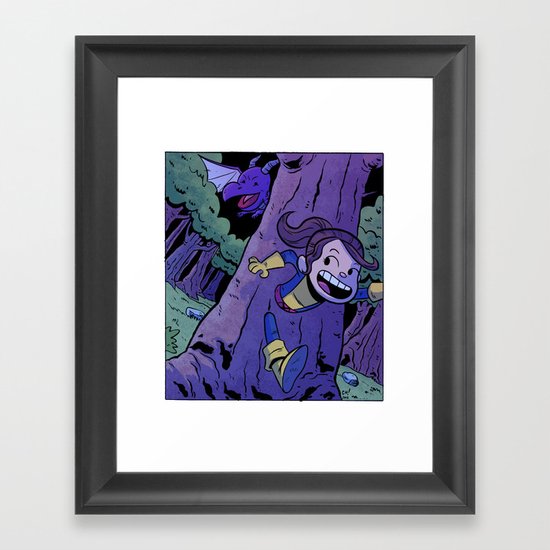 Run Kitty Run! Framed Art Print