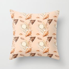 Sea Shells Throw Pillow