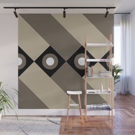 gray colored geometric pattern  Wall Mural