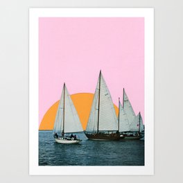 Into the Sunset Art Print