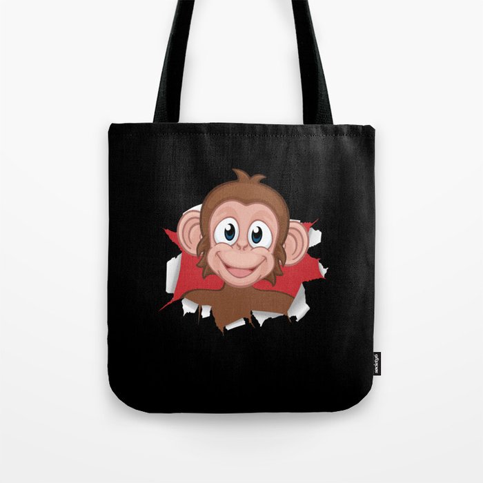 Monkey Children Monkey Child Chimpanzee Tote Bag