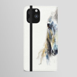 Horse Drawing Alerte V iPhone Wallet Case