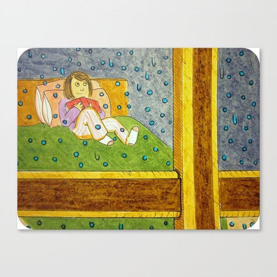 "Raindrops on the Window" Canvas Print