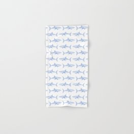 Blue Shark Pattern Hand & Bath Towel