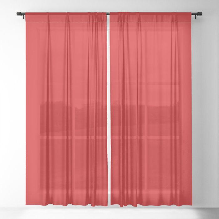 Candy Apple Sheer Curtain