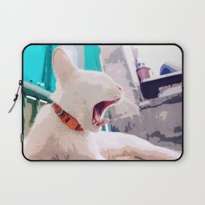 Cat Odin Yawn Laptop Sleeve