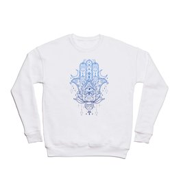 Hamsa Lotus Hand Crewneck Sweatshirt