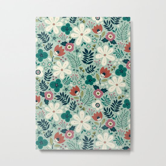 Flower Garden Metal Print