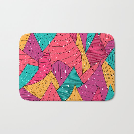 Peak Pattern Bath Mat