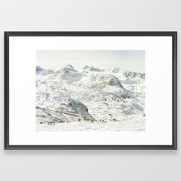 Winter on Dachstein Krippenstein mountain range in Austria / Fine Art Photography Art Print Framed Art Print